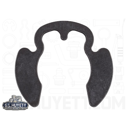 Rotor Clip External Retaining Ring, Steel Black Phosphate Finish, 3/4 in Shaft Dia POL-075